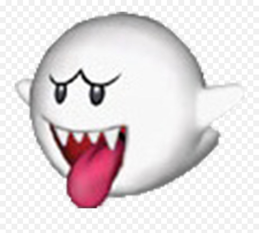 Boo - Mario Cart Ghost Emoji,Booing Emoticon