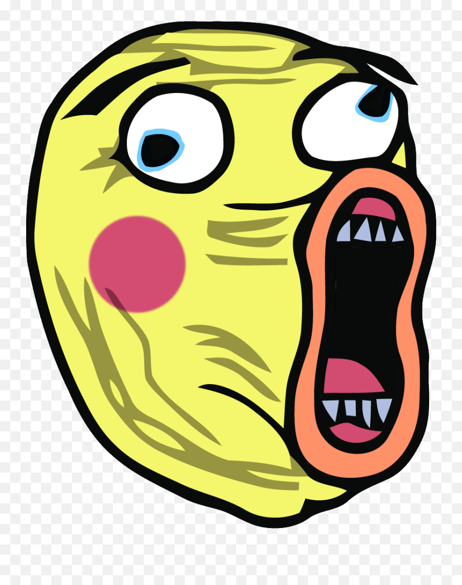 Troll Face Clipart - Derp Face Transparent Background Emoji,Troll Face Emoji