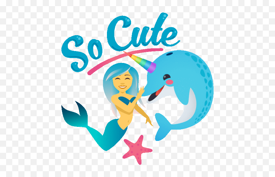 So Cute Mermaid Life Gif - Mythical Creature Emoji,Omg So Cute Emojis