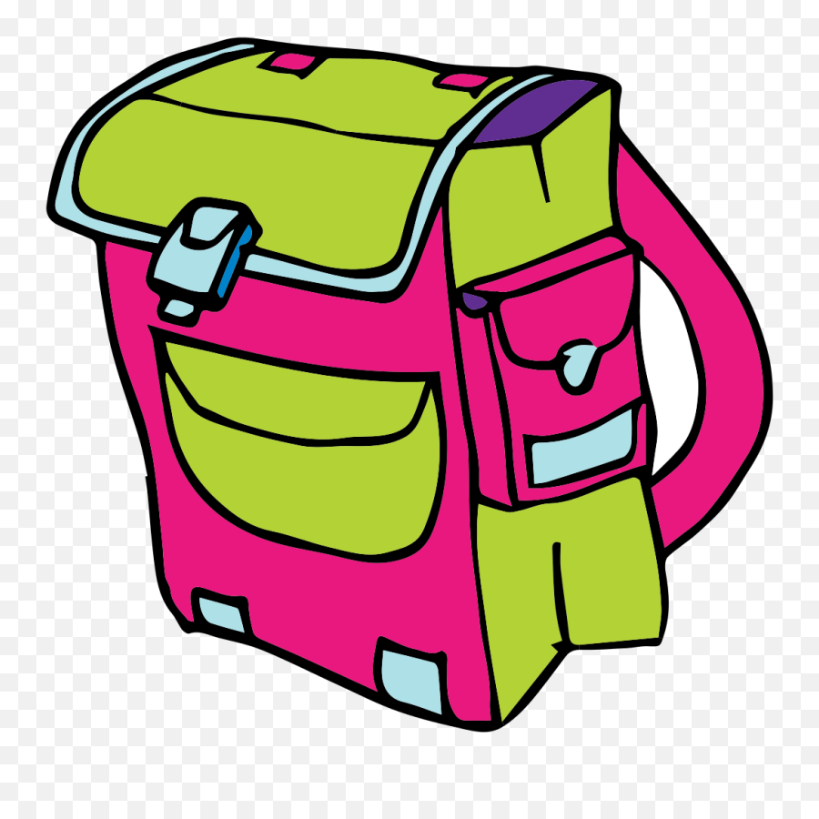 School Supplies Colours - Animated School Bag Png Emoji,Emoji Back To School Supplies