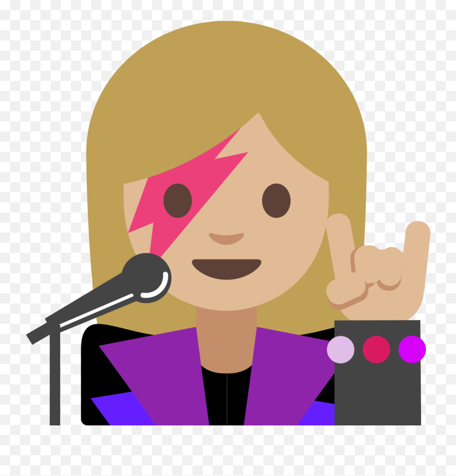Woman Singer Emoji Clipart - Emoji,Singing Emoji