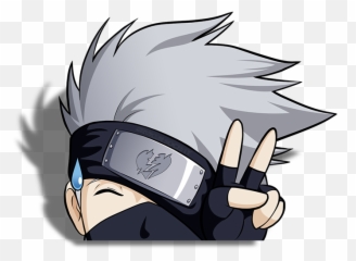 Broken Society Commissioned Sticker Designs - Kakashi Peeking Sticker Emoji,Minato Emoji