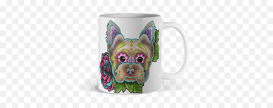 Trending Dog Mugs - Serveware Emoji,Yorkie Emoji