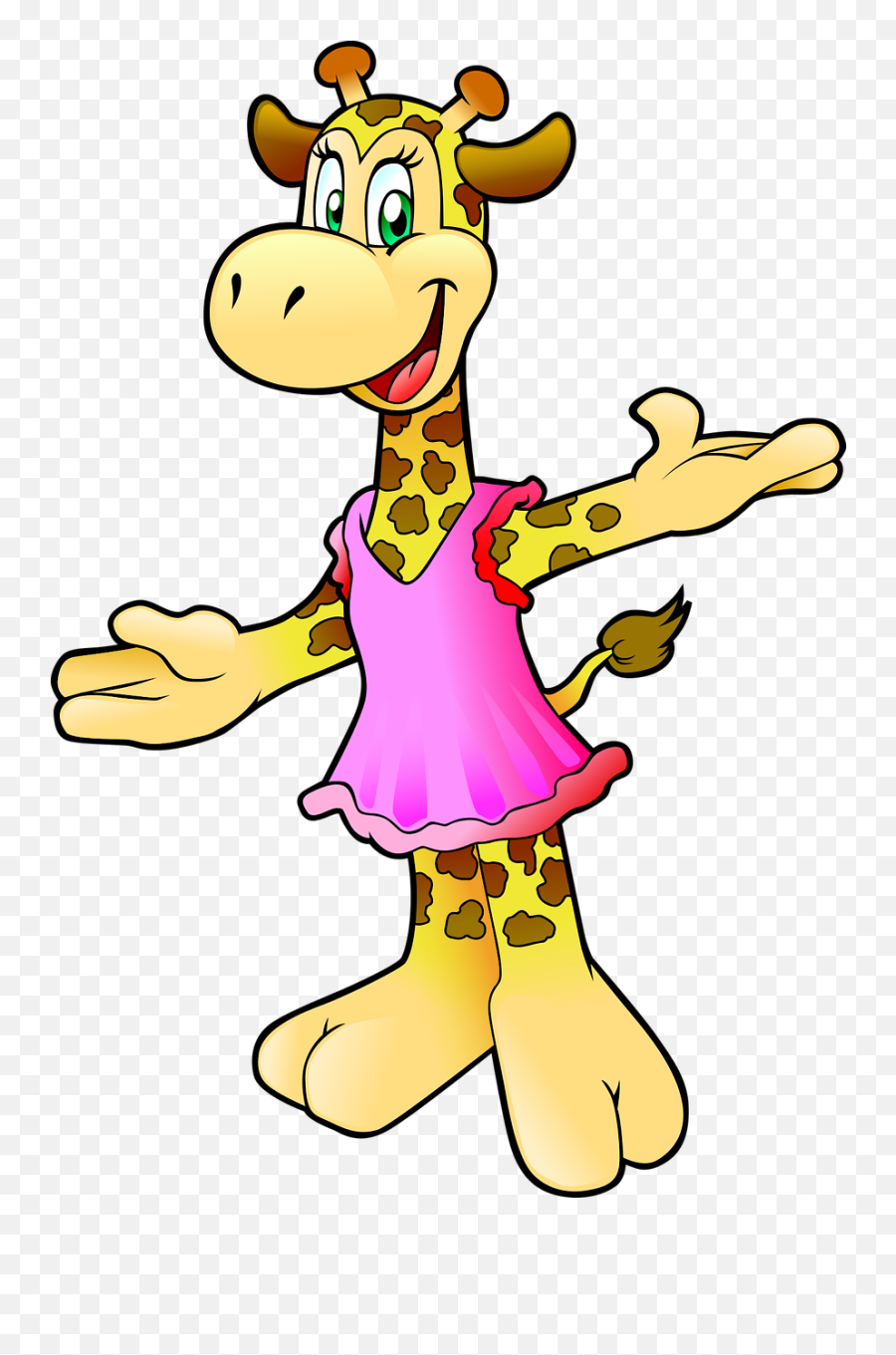 Anthropomorphized Animals Dress Giraffe - Cartoon Giraffe In Clothes Emoji,Anthropomorphize Emotions