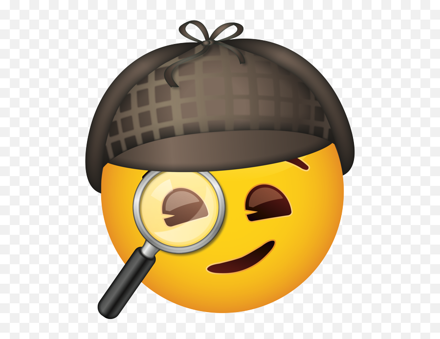 Brand - Face Magnifying Glass Emoji Png,Detective Emoji