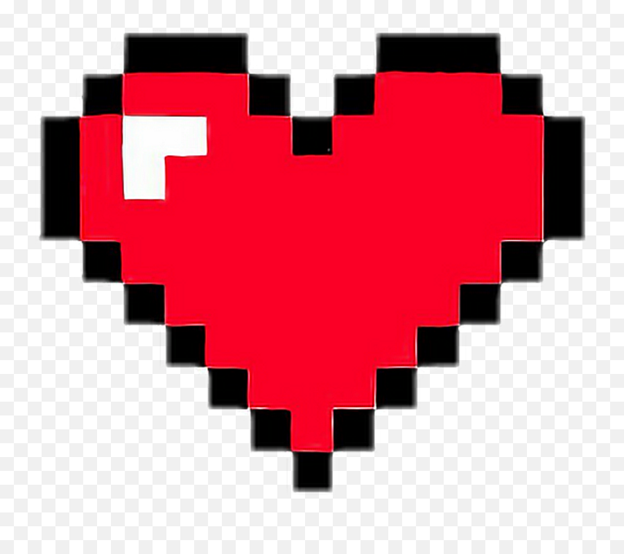 Heart Pixelart Game Retro Red Minecraft - Pixel Heart Pixel Art Maker Emoji,Minecraft Pixel Art Templates Emojis