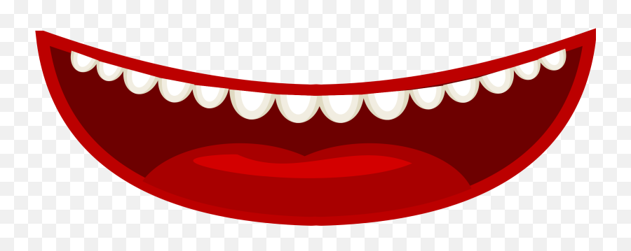 Mouth Smile No Background - Mouth Clipart Transparent Background Emoji,Sharp Teeth Emoji