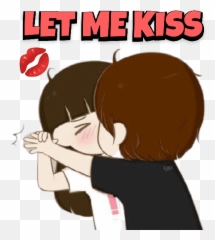Happy Monday - Love Cute Cartoon Shayari Emoji,Good Night Kiss Emoticon