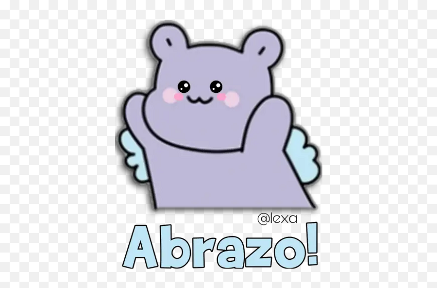 Sticker Maker - Purple Bear Emoji,Emojis Abrazo Png