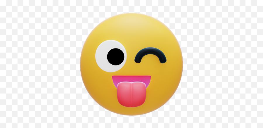 Winking Face Emoji Icon - Download In Colored Outline Style,Winky Face Emoji