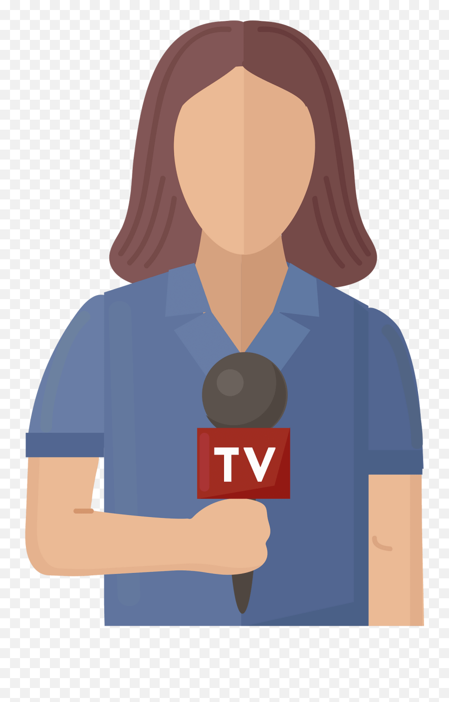 Journalist Clipart Free Download Transparent Png Creazilla Emoji,Announcer Emoji