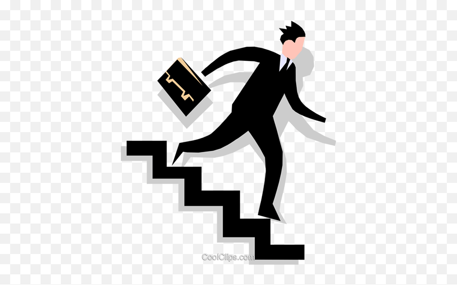 Man Going Down Stairs Royalty Free Vector Clip Art - Go Down Emoji,Arrow Pointing Down Emoji