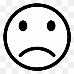 Slightly Frowning Face Id 9928 Emojicouk - Smiley Schwarz Weiß Traurig,Frown Emoticon
