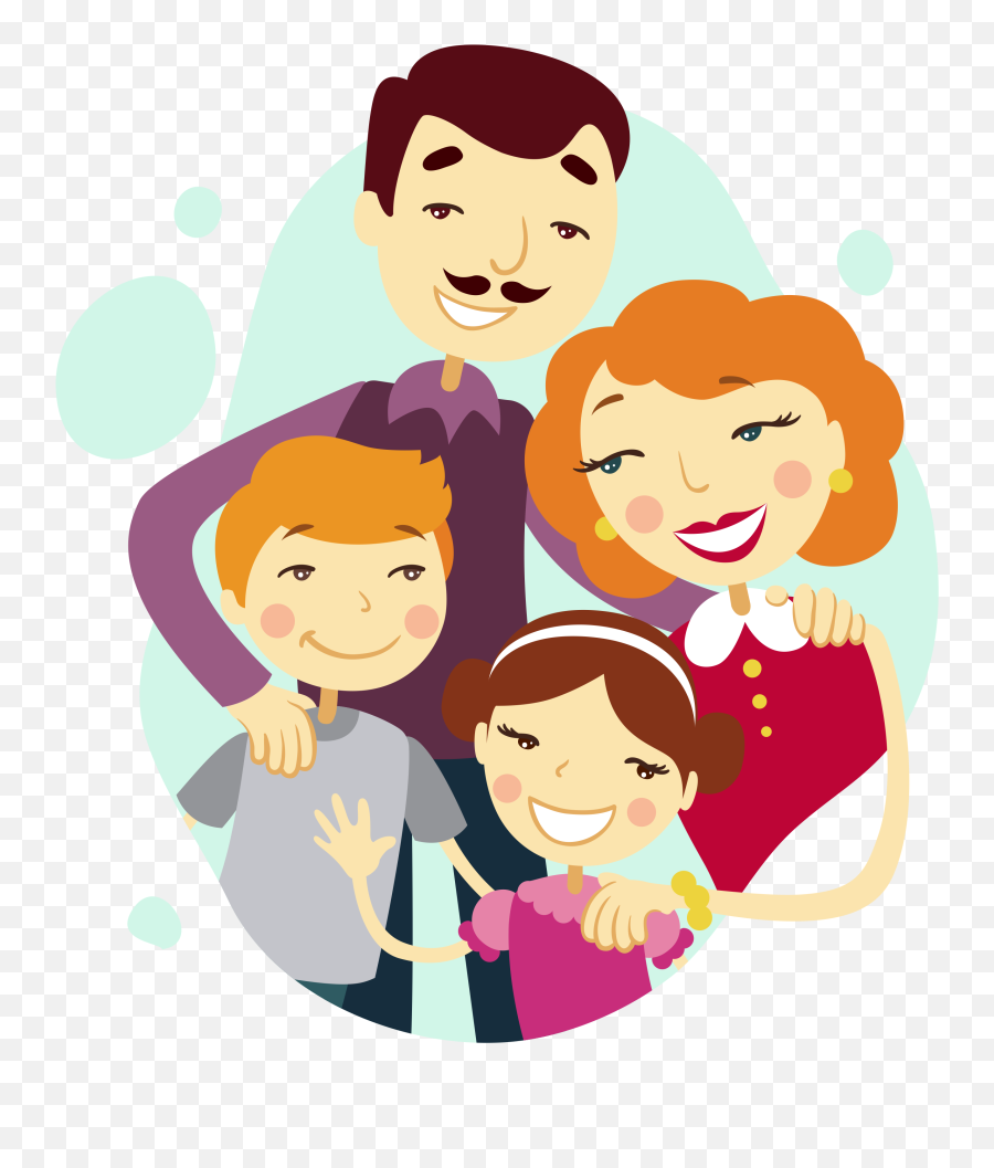 Emotions Clipart Four Basic Emotions - Vector Happy Family Png Emoji,The Four Basic Emotions