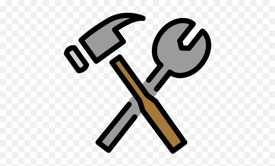 Hammer And Wrench Emoji - Hammer Schraubenschlüssel,Emoji 2 Cheat