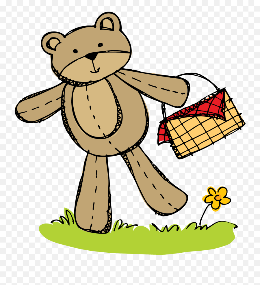 Teddy Bearsu0027 Picnic Clip Art - Picnic Png Download 1184 Clip Art Teddy Bears Picnic Emoji,Teddy Bear Emoticon Text