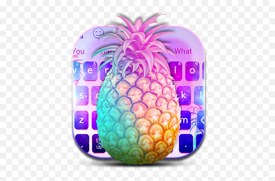 Vibrant Pineapple Galaxy Keyboard - Google Play Shape Is A Pineapple Emoji,Pineapple Emoji