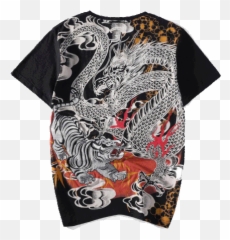 Otaku Japanese Streetwear Novmtl - Tiger Dragon T Shirt Emoji,Tiger Emoji Shirt