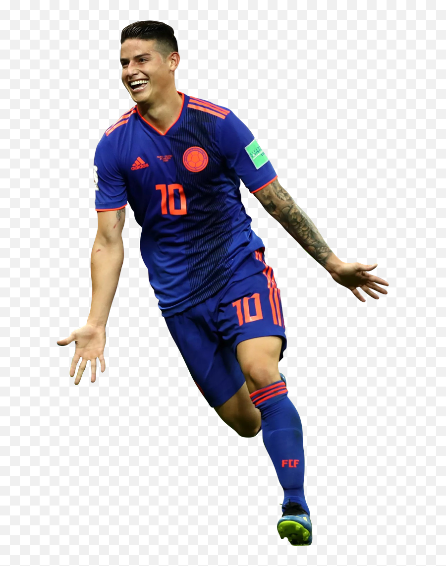 James Rodriguez Render - Colombia James Rodriguez Png Emoji,Famous Soccer Player Emoticon