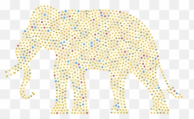 Elephant Emoji Emoticons - Lots Of Tiny Dots,Elephant Emoji