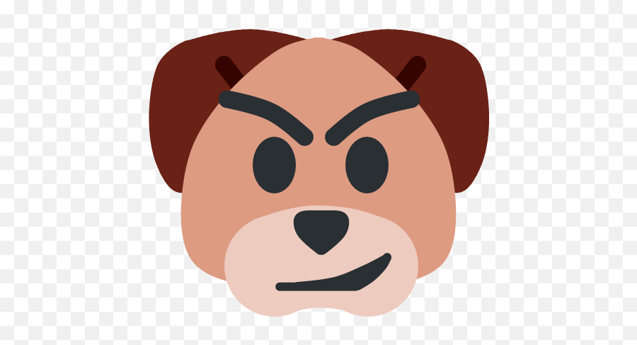 Smirk Dog Emote - Happy Emoji,Smirking Emoji