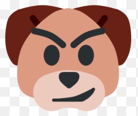 Smirk Dog Emote - Happy Emoji,Smirking Emoji