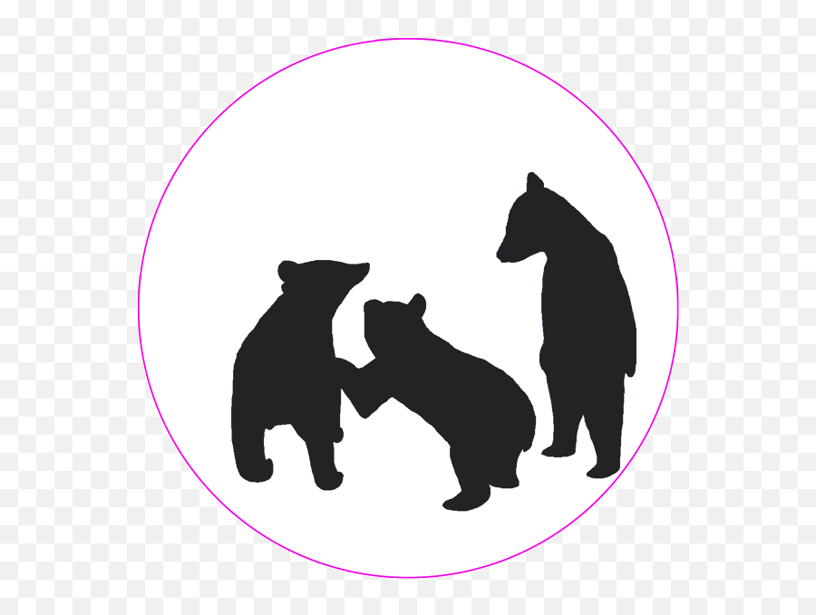 American Black Bear Dog Chicago Cubs Asian Black Bear - Bear Free Bear Cubs Silhouette Emoji,Chicago Bears Emoji