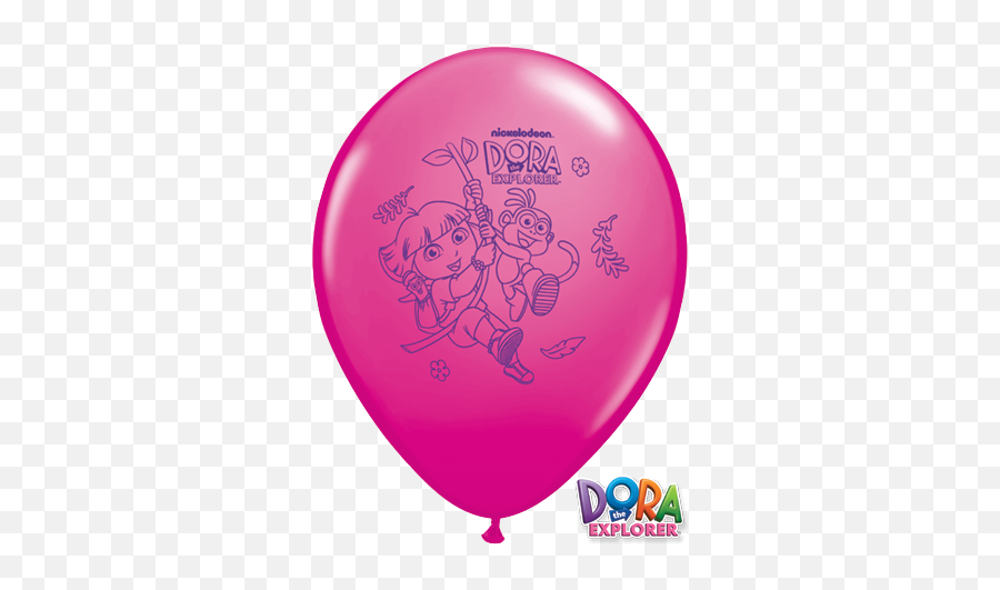 Dora The Explorer 12in Latex Balloon 6ct Emoji,Lg Fiesta Emojis In Contact