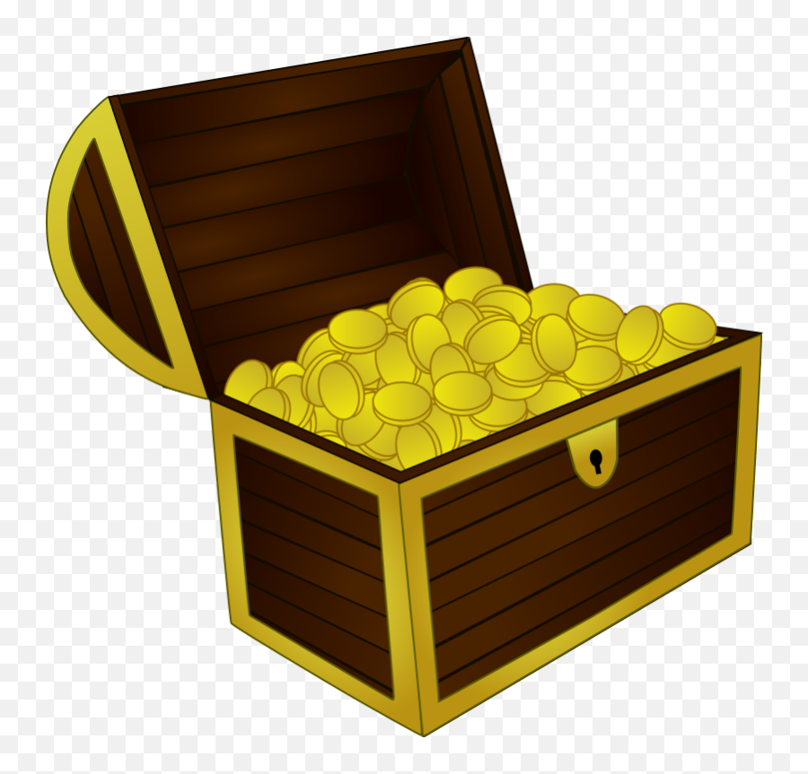 Treasure Chest Treasure Black And White Clipart Clipart Kid - Treasure Chest Clip Art Emoji,Treasure Emoji