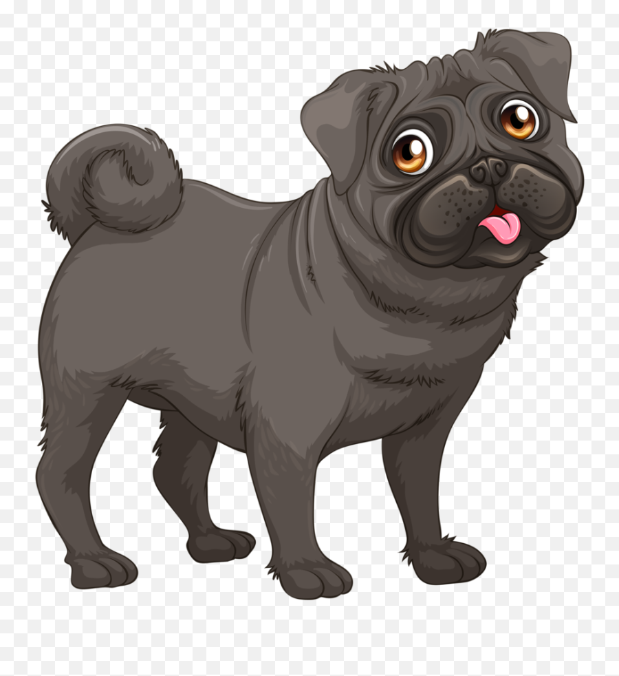 Woofmoji - New 2017 Dog Emoji Stickers App By Tuan Nguyen Free Black Pug Clipart,Schnauzer Emoji