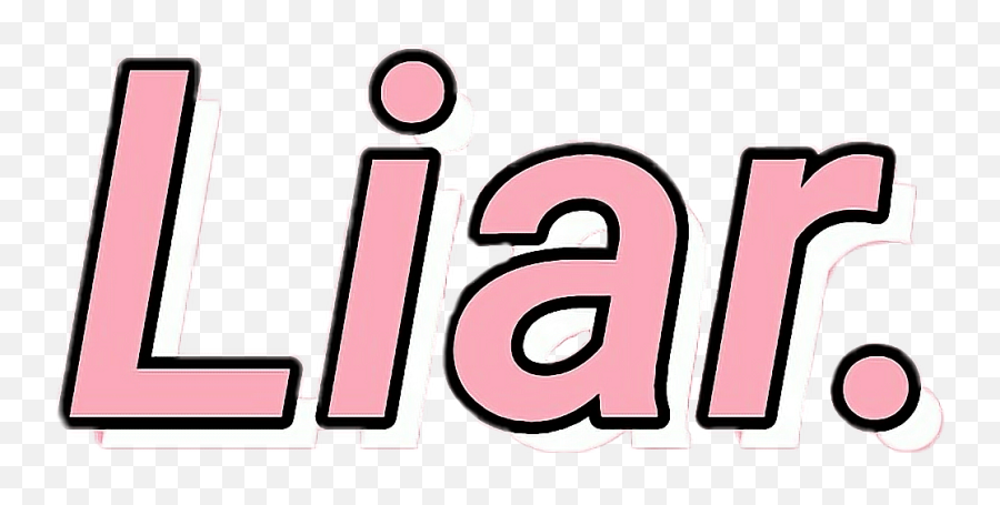 Liar Pink Black Pinkblack Sticker By Aury Ramírez - Dot Emoji,Liar Emoji