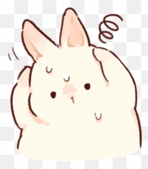 Soft And Cute Rabbits Telegram Stickers - Soft Emoji,Anime Rabbit Emojis