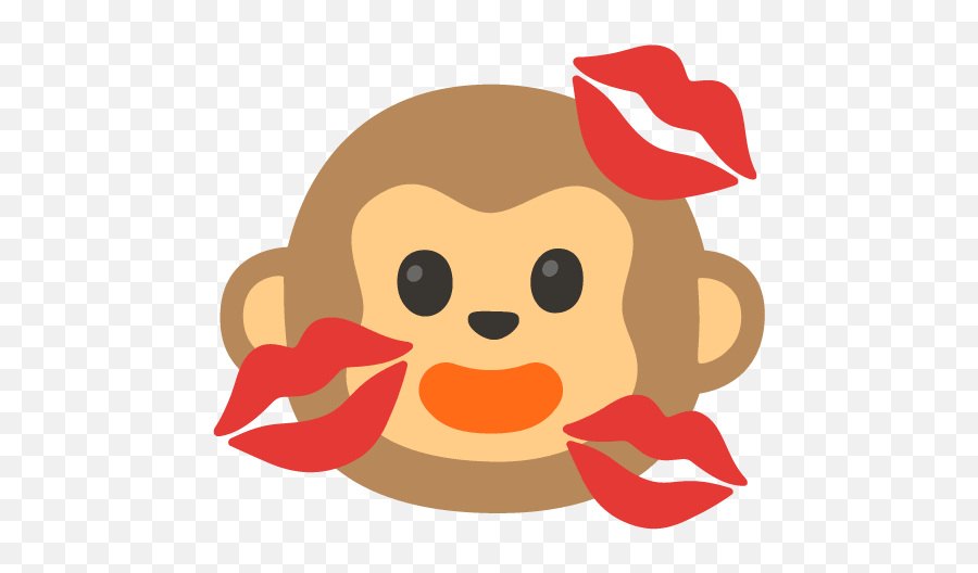 Monkeykissesface - Discord Emoji Happy,Monkey Emoji Meme