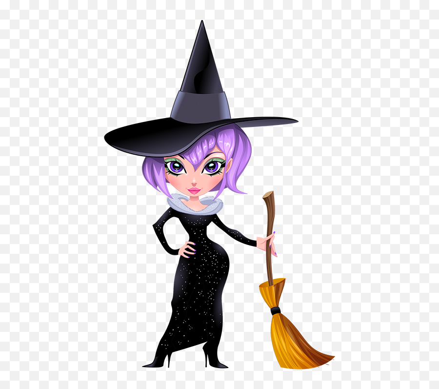 Gifs Halloween Witches Pinterest - Transparent Witch Clipart Emoji,Emojis Of Halloween Witchand Cats On Broom