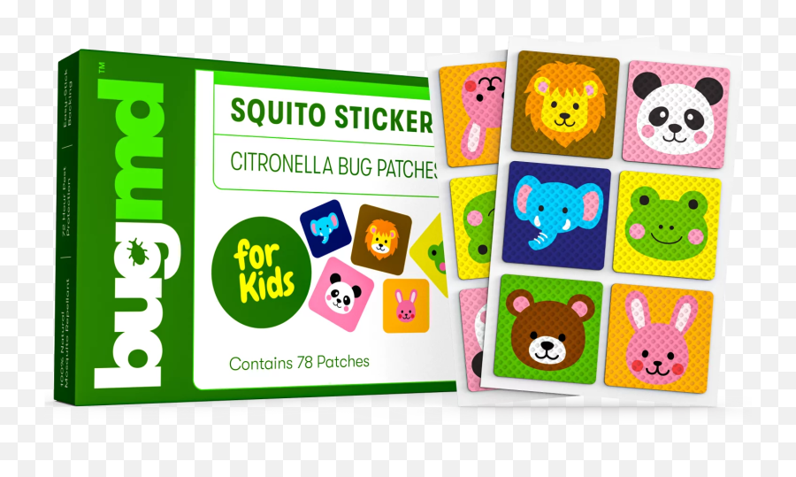 Bugmd Squito Stickers For Kids 100 Natural And Non - Toxic Citronellabased Mosquito Repellent Patches Emoji,Emoticon Miquito