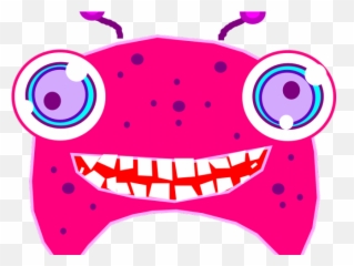 Pink Eyes Clipart Alien Creature - Pink Floating Monster Dot Emoji,Alien Picture Frame Emoji
