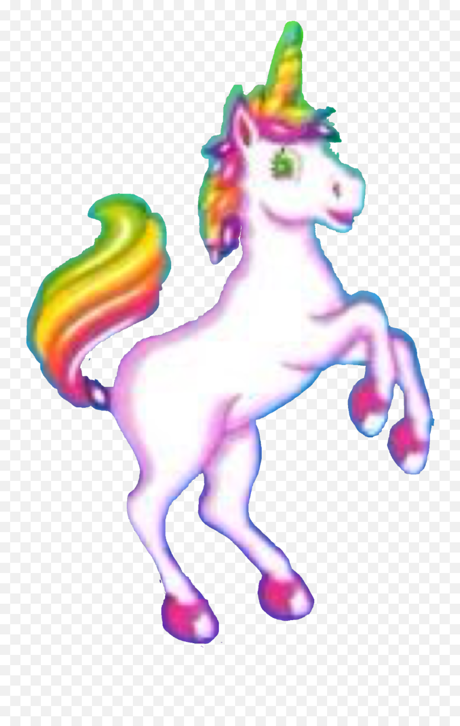 Lisa Frank Unicorn Png - Unicorn Lisafrank Rainbow Unicorn Emoji,Unicorn Emoji Phone Case
