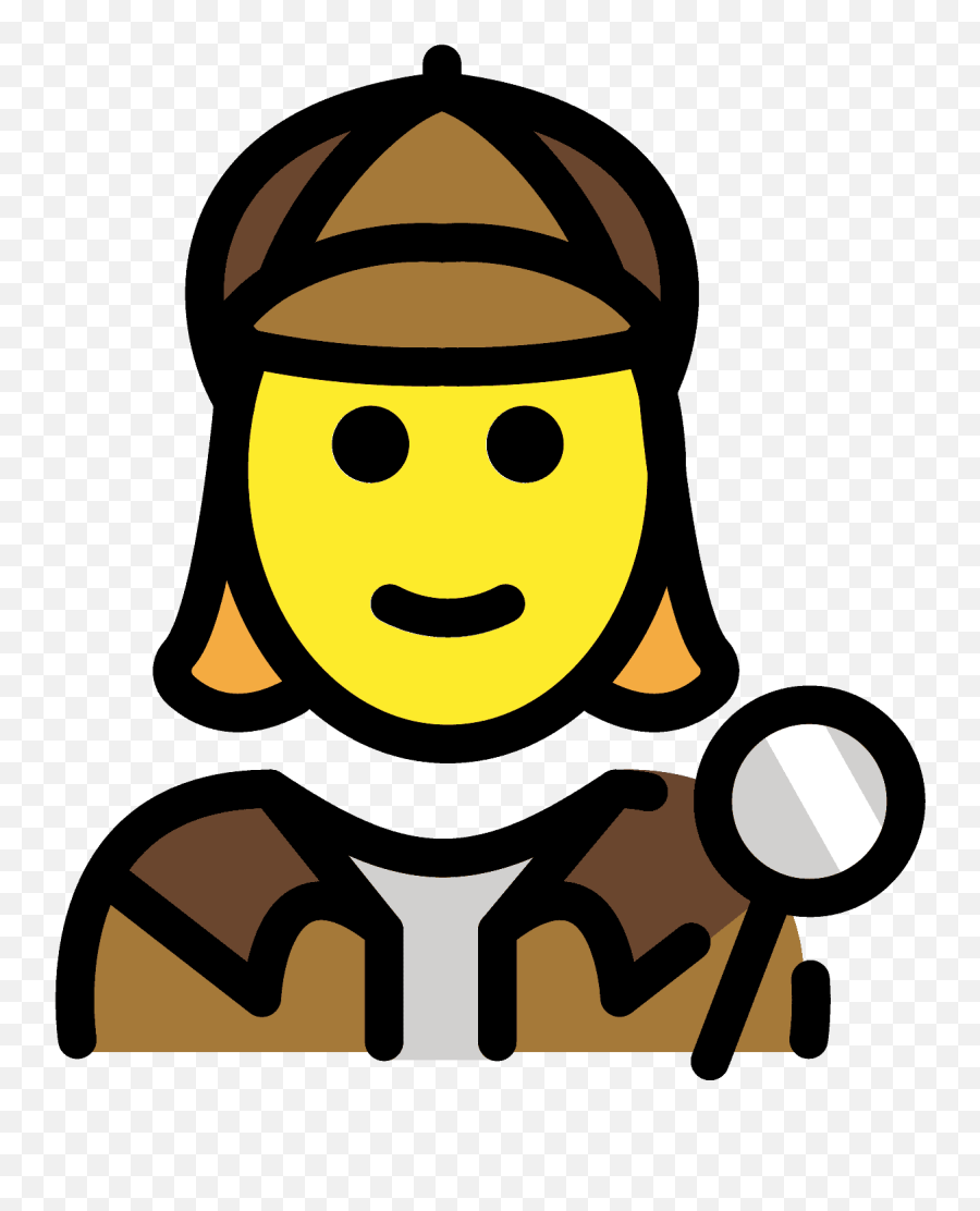 Woman Detective Emoji Clipart - Peine De Los Vientos,Detective Emoticon