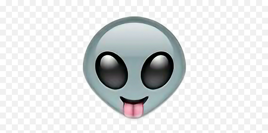 Emoji Alien Linguaccia Lingua Sticker By Lil Dragon - Emoji Alien Whatsapp,How To Make Alien Emoticon On Facebook
