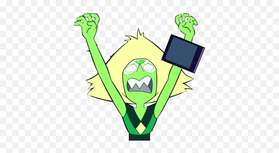 Peridot Sticker - Stickers Steven Universe Png Emoji,Screech Emoji