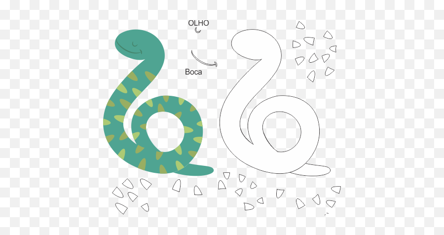 Molde De Cobra Para Feltro E Artesanato Em Eva - Ver E Fazer Molde De Cobra Para Imprimir Emoji,Diabinho Emoticon Facebook