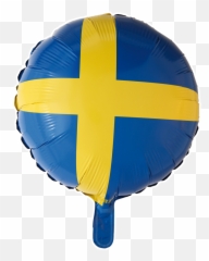 Folie Ballong Svensk Flagg 46 Cm - Flag Of Sweden Emoji,Flagg Emoji