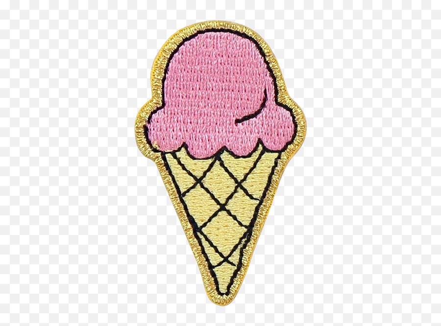 Ice Cream Cone Sticker Patch In 2021 Emoji,Ice Cream Cone Emoji