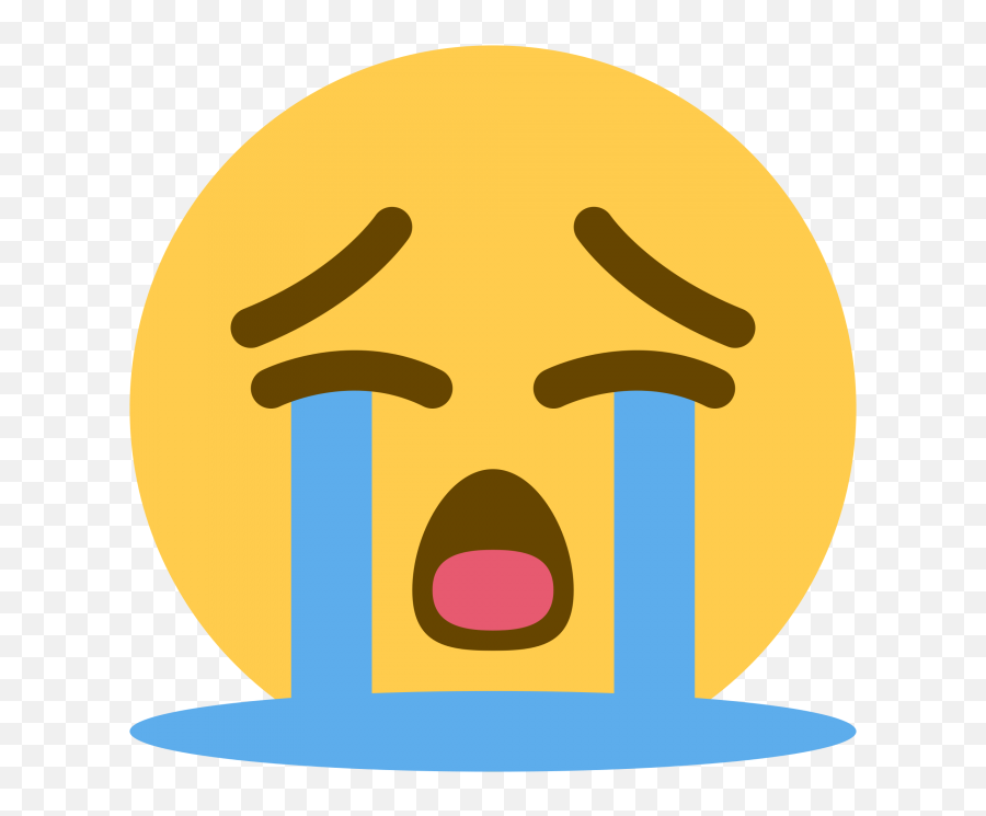 Emoji Sad Png - Crying Emoji Png,Open Eyed Crying Emoji