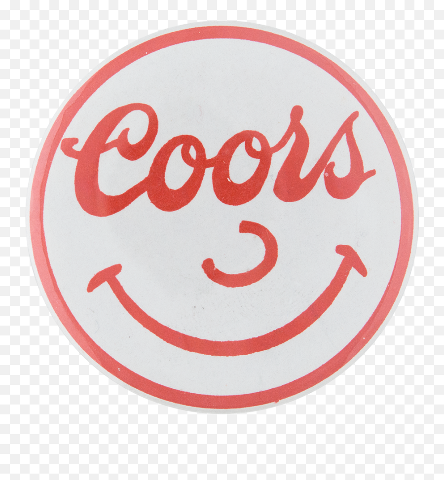 Coors Smiley Busy Beaver Button Museum - Molson Coors Emoji,Emoticon Red Face Long Nose