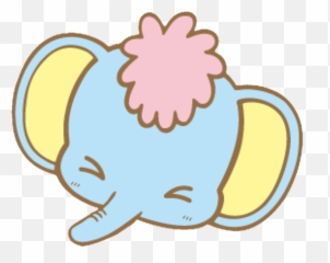 Mymelody Elephant Cute Emoji Sticker - Happy,Elephant Emoji