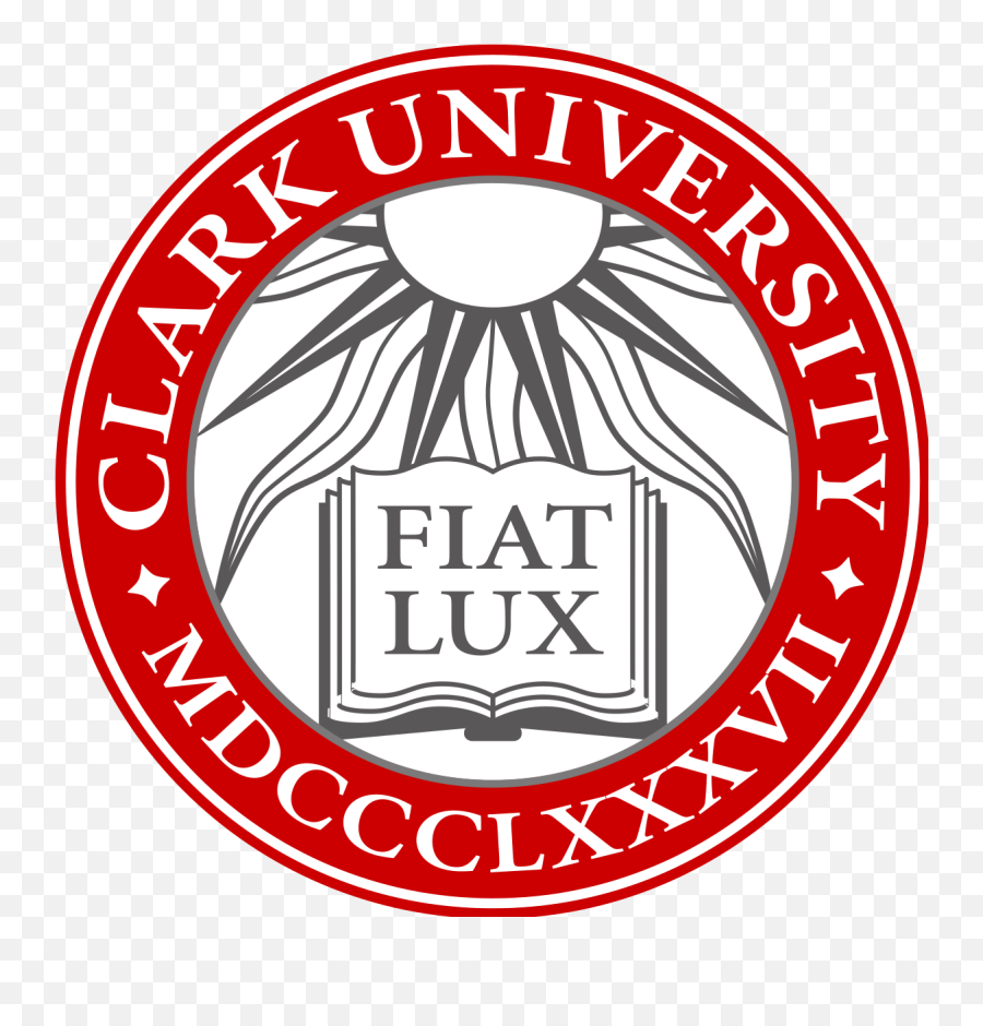 Clark University - Clark University Logo Emoji,Blue Emotion Fiat Lux