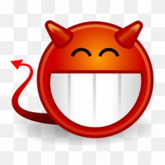 Demon Png Transparent Hd - Emoji Smiling Red Devil,Asta Emoticon