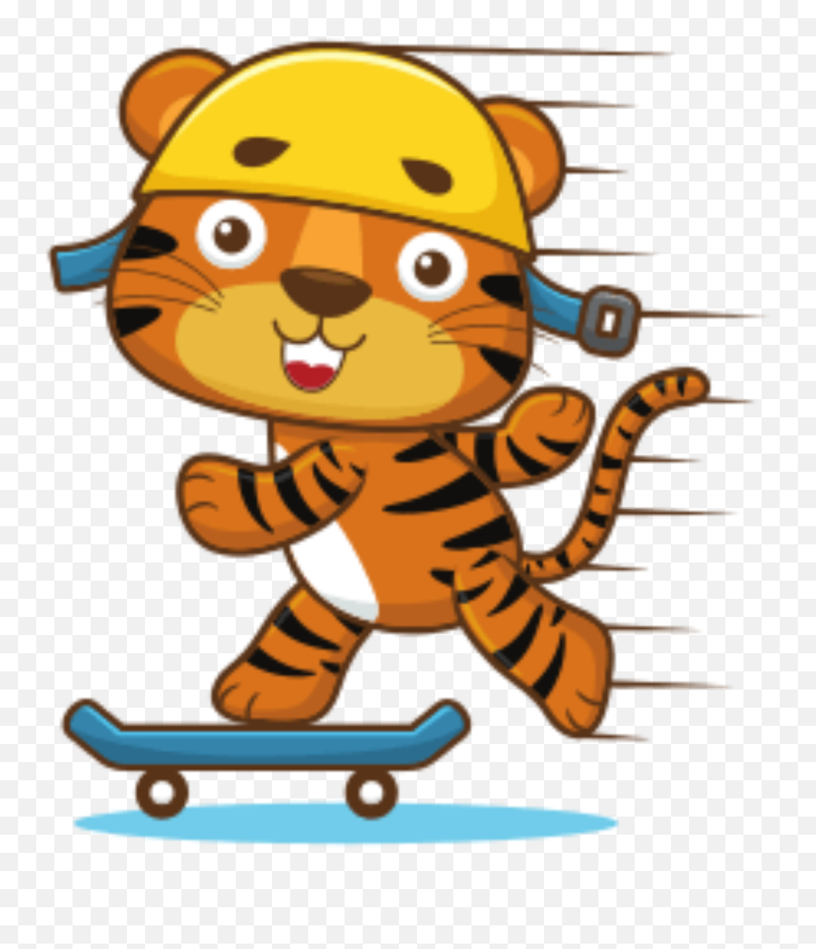 Tiger Coloring Pages - Skateboard Wheel Emoji,Cartoon Emojis Coloring Pages