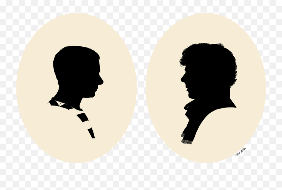 Sherlock Silhouettes Arte Uñas Telas - Benedict Cumberbatch Sherlock Vector Emoji,All Emotions Sherlock Gif